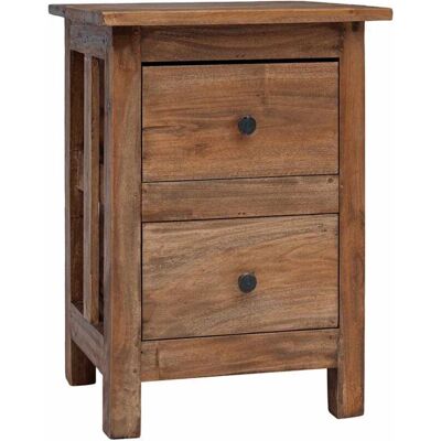 Mesita De Noche De Madera Maciza De Caoba 40x30x51 Cm Vidaxl Mesita De Noche De Madera Maciza De Caoba 40x30x51 Cm Vidaxl