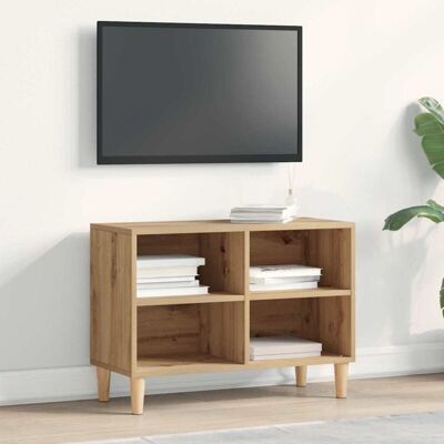 vidaXL Mueble de TV Artesano Roble Material - TV cabinet vidaXL Mueble de TV Artesano Roble Material - TV cabinet
