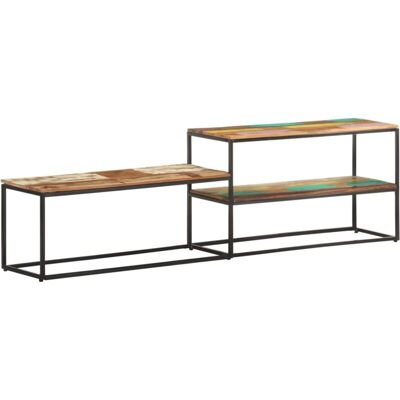 Vidaxl - Mueble De Tv De Madera Maciza Reciclada 180x30x50 Cm Vidaxl - Mueble De Tv De Madera Maciza Reciclada 180x30x50 Cm