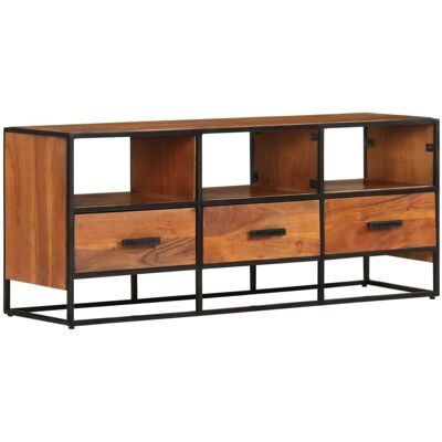 Vidaxl - Mueble Para La Tv Madera Maciza De Acacia 110x30x45 Cm Vidaxl - Mueble Para La Tv Madera Maciza De Acacia 110x30x45 Cm