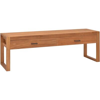 Vidaxl - Mueble De Tv De Madera De Teca 140x40x45 Cm Vidaxl - Mueble De Tv De Madera De Teca 140x40x45 Cm