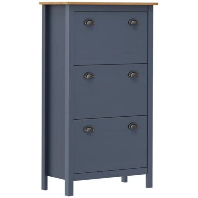 Mueble Zapatero Hill Madera Pino Gris 72x35x124 Cm Vidaxl Mueble Zapatero Hill Madera Pino Gris 72x35x124 Cm Vidaxl