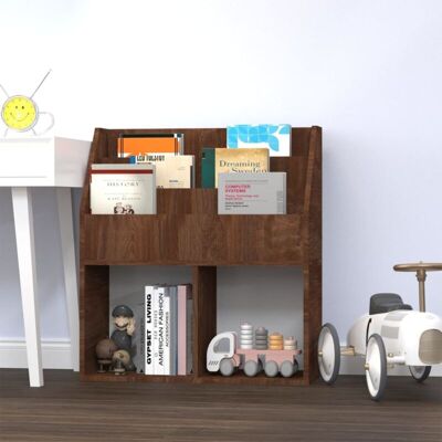 Vidaxl - Revistero Niños Madera Contrachapada Marrón Roble 71x30x78,5 Cm Vidaxl - Revistero Niños Madera Contrachapada Marrón Roble 71x30x78,5 Cm