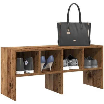 Vidaxl Zapatero Apilable Madera Vieja 89,5x30x40 Cm Vidaxl Zapatero Apilable Madera Vieja 89,5x30x40 Cm