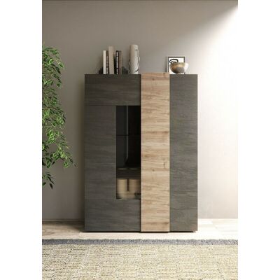 Azura Home Design - Vitrina 2 Puertas Venus Titán/kadiz 121x169cm Azura Home Design - Vitrina 2 Puertas Venus Titán/kadiz 121x169cm