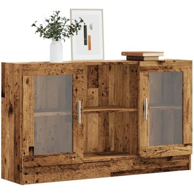 Aparador De Madera Ingeniería Envejecida Negro 120x30,5x70 Cm Vidaxl Aparador De Madera Ingeniería Envejecida Negro 120x30,5x70 Cm Vidaxl