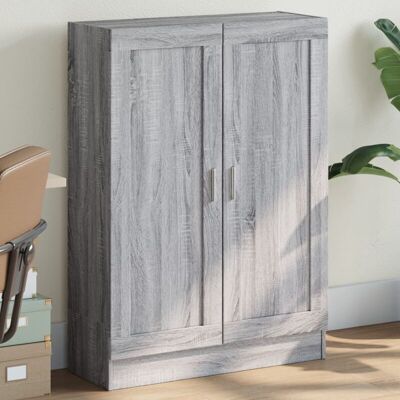 Armario De Madera De Ingeniería Gris Sonoma 82,5x30,5x115 Cm Vidaxl Armario De Madera De Ingeniería Gris Sonoma 82,5x30,5x115 Cm Vidaxl