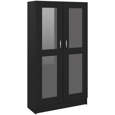 Vitrina De Madera Contrachapada Negro 82,5x30,5x150 Cm Vidaxl Vitrina De Madera Contrachapada Negro 82,5x30,5x150 Cm Vidaxl