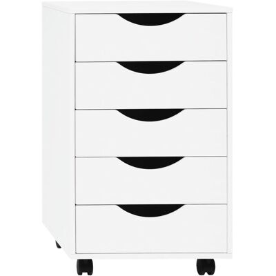Woltu Mueble Con Ruedas 40x40x66,5cm Blanco Woltu Mueble Con Ruedas 40x40x66,5cm Blanco