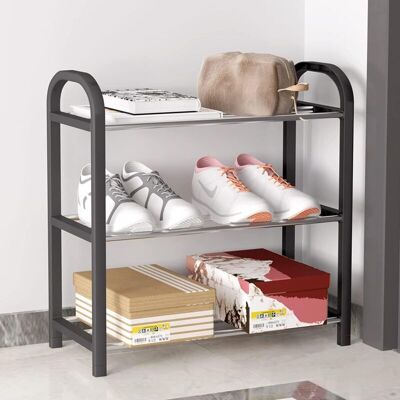 OEM Zapatero Pequeño, Zapatero De 3 Niveles, Miniestante Para Zapatos, Organizador Estrecho Para Zapatos Para Entrada De Armario Y Pasillo, 42 X 19 X 43 Cm OEM Zapatero Pequeño, Zapatero De 3 Niveles, Miniestante Para Zapatos, Organizador Estrecho Para Zapatos Para Entrada De Armario Y Pasillo, 42 X 19 X 43 Cm