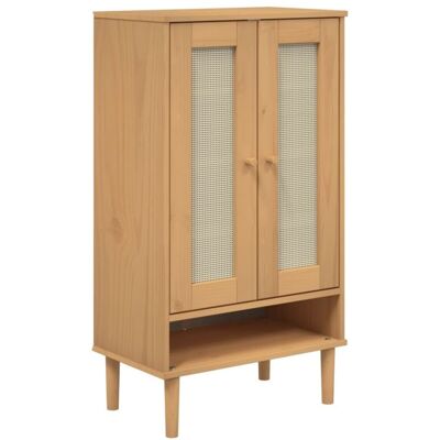 vidaXL - SENJA - Marrón - 59.5x35x107 cm - armario vidaXL - SENJA - Marrón - 59.5x35x107 cm - armario