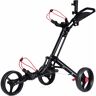 Costway - Carrito de Golf con 3 Ruedas Plegable Ajustable Carro de Empuje Cart de Aluminio con Paragüero Negro