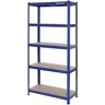 SONGMICS Estantería metálica para almacenar de pie 5 estantes 875kg, 180 x 90 x 40cm - Azul