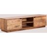 Sklum - Mueble de tv con Estante en Madera de Acacia Tasmani Marrón Acacia - Marrón Acacia