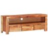 Maisonchic - Mueble de TV,Mesa tv de madera maciza de acacia 110x30x40 cm vidaXL