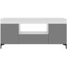 Gusto - Mueble tv - blanco mate / gris mate - 137 cm - moderno - Selsey