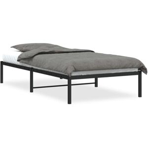 Estructura de cama metálica negra 100x200 cm vidaXL - Estructura de cama Estructura de cama metálica negra 100x200 cm vidaXL - Estructura de cama