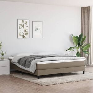 Cama Sin Colchón Tela Gris Taupe 180x200 Cm Vidaxl Cama Sin Colchón Tela Gris Taupe 180x200 Cm Vidaxl