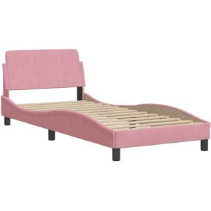 Estructura de cama de terciopelo rosa Vidaxl - Muebles de dormitorio Estructura de cama de terciopelo rosa Vidaxl - Muebles de dormitorio