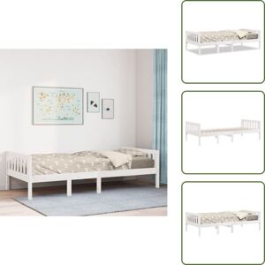 Cama De Pino - Vidaxl Cama Para Niños Sin Colchón Madera Maciza Pino Blanca 75x190 Cm - Cama Para Bebés Cama De Pino - Vidaxl Cama Para Niños Sin Colchón Madera Maciza Pino Blanca 75x190 Cm - Cama Para Bebés