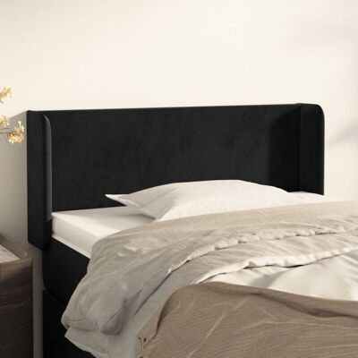 Cabecero De Terciopelo Negro 103x16x78/88 Cm Vidaxl Cabecero De Terciopelo Negro 103x16x78/88 Cm Vidaxl