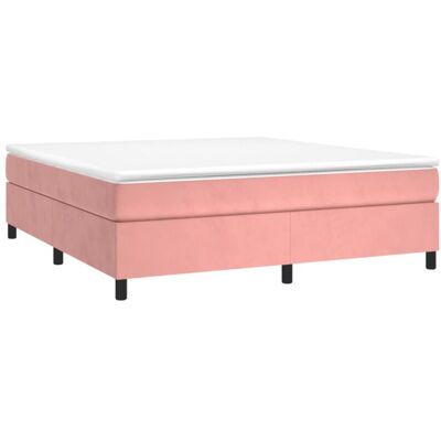 vidaXL Cama de Terciopelo Rosa 180x200cm - Cama vidaXL Cama de Terciopelo Rosa 180x200cm - Cama
