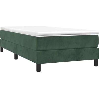 MAISONCHIC Cama individual de terciopelo verde oscuro - Cama MAISONCHIC Cama individual de terciopelo verde oscuro - Cama
