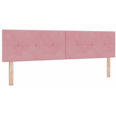 Cabecero de Terciopelo Rosa con Botones LED - Cabecero Cabecero de Terciopelo Rosa con Botones LED - Cabecero