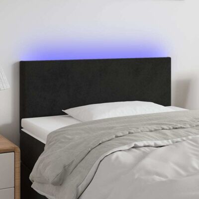 Cabecero con LED MAISONCHIC - Terciopelo, Ajustable Cabecero con LED MAISONCHIC - Terciopelo, Ajustable