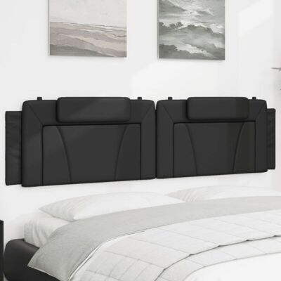 Cabecero De Cama Acolchado Cuero Sintético Negro 200 Cm Vidaxl Cabecero De Cama Acolchado Cuero Sintético Negro 200 Cm Vidaxl