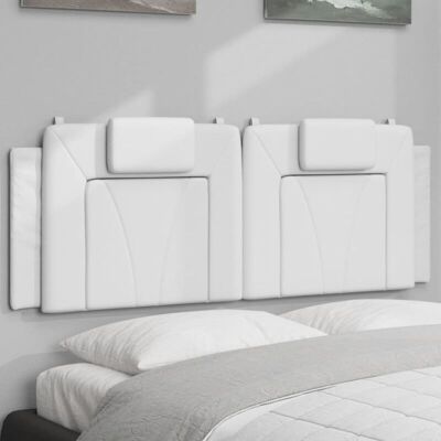 Cabecero De Cama Acolchado Cuero Sintético Blanco 140 Cm Vidaxl Cabecero De Cama Acolchado Cuero Sintético Blanco 140 Cm Vidaxl