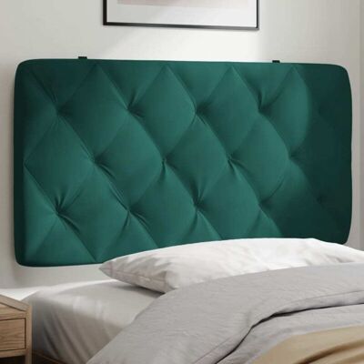 Cabecero De Cama Acolchado Terciopelo Verde Oscuro 100 Cm Vidaxl Cabecero De Cama Acolchado Terciopelo Verde Oscuro 100 Cm Vidaxl