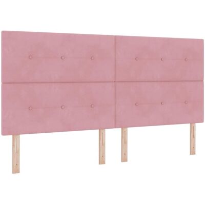 Vidaxl Encabezado de Cama Rosa Ajustable - Cabecero Vidaxl Encabezado de Cama Rosa Ajustable - Cabecero