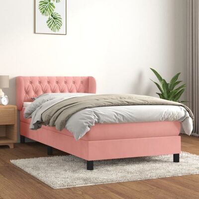 vidaXL Cama Box de Terciopelo Rosa vidaXL Cama Box de Terciopelo Rosa