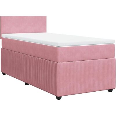 Cama de Terciopelo Rosa 100x200cm Vidaxl - Cama Cama de Terciopelo Rosa 100x200cm Vidaxl - Cama