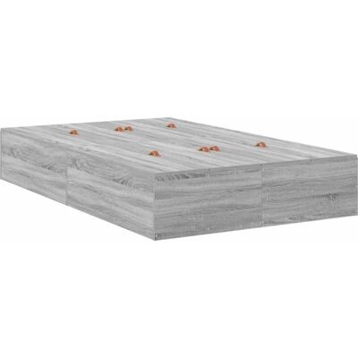 Estructura de Cama de Almacenamiento Grey Sonoma 120x200 cm - Cama Estructura de Cama de Almacenamiento Grey Sonoma 120x200 cm - Cama