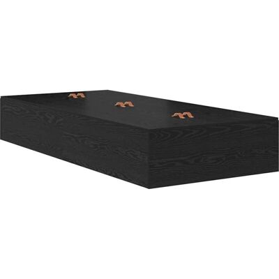 Marco de Cama de Almacenamiento Roble Negro 90x190 cm Vidaxl Marco de Cama de Almacenamiento Roble Negro 90x190 cm Vidaxl