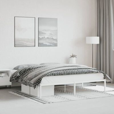 Estructura de cama metálica vidaXL 180x200cm - Resistente acero, Almacenamiento extra Estructura de cama metálica vidaXL 180x200cm - Resistente acero, Almacenamiento extra