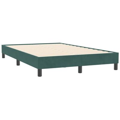 Cama vidaXL - Terciopelo Verde Oscuro - Soporte y Transpirabilidad Cama vidaXL - Terciopelo Verde Oscuro - Soporte y Transpirabilidad