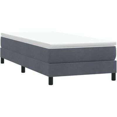 Cama VIDAXL con Somier - Gris oscuro - 80x220cm Cama VIDAXL con Somier - Gris oscuro - 80x220cm