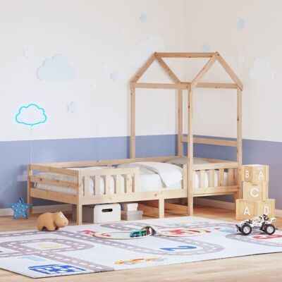 Estructura de cama con techo 75x190 cm vidaXL - Tipo de cama Estructura de cama con techo 75x190 cm vidaXL - Tipo de cama