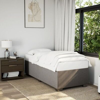 Estructura De Cama Sin Colchón Tela Taupe 90x200 Cm Vidaxl Estructura De Cama Sin Colchón Tela Taupe 90x200 Cm Vidaxl