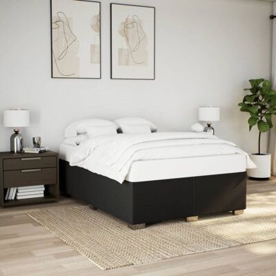 Cama Sin Colchón Tela Negro 160x200 Cm Vidaxl Cama Sin Colchón Tela Negro 160x200 Cm Vidaxl