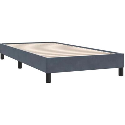 Estructura de cama vidaXL - Terciopelo gris oscuro 80x210 cm Estructura de cama vidaXL - Terciopelo gris oscuro 80x210 cm