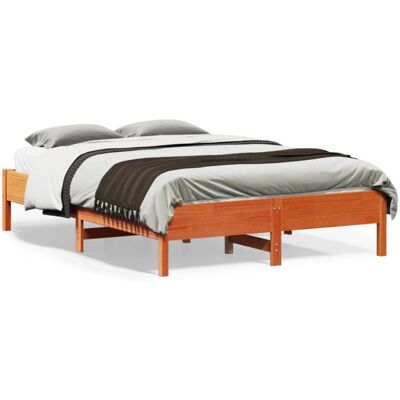 Estructura De Cama Sin Colchón Madera Maciza Marrón 120x190 Cm Vidaxl Estructura De Cama Sin Colchón Madera Maciza Marrón 120x190 Cm Vidaxl