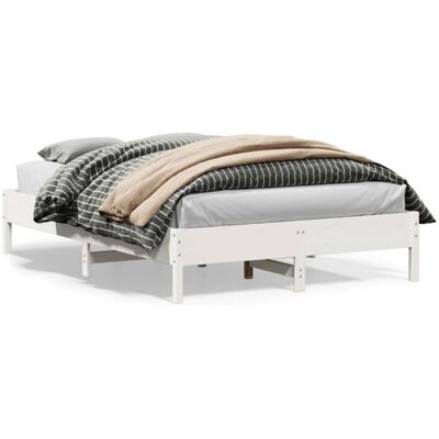 Estructura De Cama Sin Colchón Madera De Pino Blanca 120x200 Cm Vidaxl Estructura De Cama Sin Colchón Madera De Pino Blanca 120x200 Cm Vidaxl