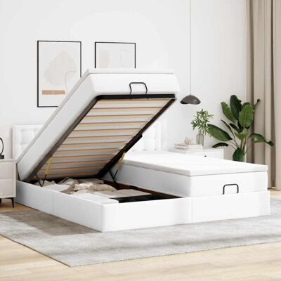 Estructura de cama otomana con colchón Vidaxl Estructura de cama otomana con colchón Vidaxl