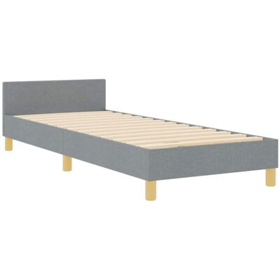 Estructura de Cama Gris Claro 80x200 cm VidaXL Diseño Moderno Madera Resistente Estructura de Cama Gris Claro 80x200 cm VidaXL Diseño Moderno Madera Resistente