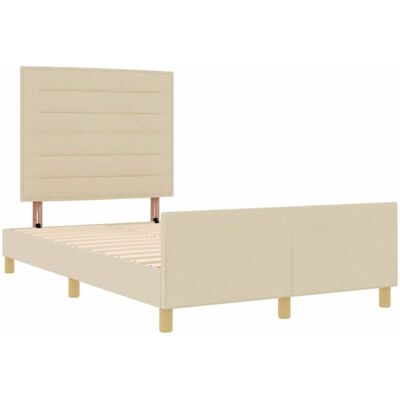 Estructura de Cama VIDAXL - 140x190 cm Madera Natural Diseño Moderno Estructura de Cama VIDAXL - 140x190 cm Madera Natural Diseño Moderno