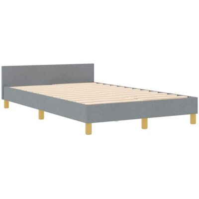 Estructura de Cama Gris Claro Tela Vidaxl - Estructura de Cama Estructura de Cama Gris Claro Tela Vidaxl - Estructura de Cama